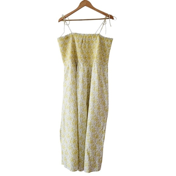 J. Crew Paloma Yellow Floral Dress - Made with Liberty Fabric - Picture 3 of 16